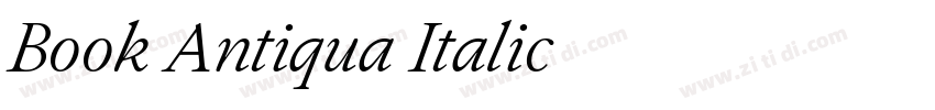Book Antiqua Italic字体转换